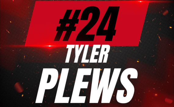 #24 Tyler Plews Game-Worn White Jersey