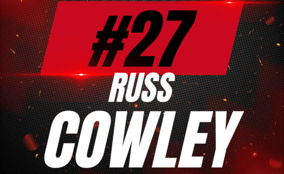 #27 Russ Cowley Game-Worn White Jersey
