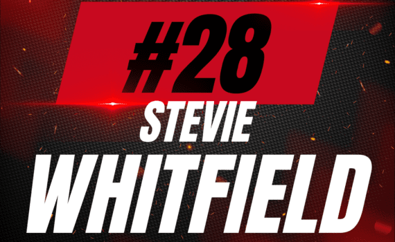 #28 Stevie Whitfield Game-Worn Red Jersey