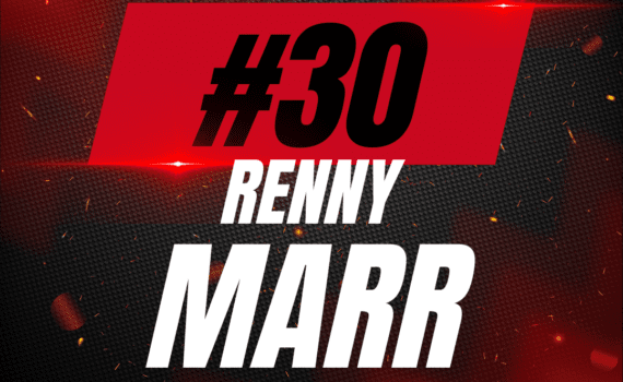 #30 Renny Marr Game-Worn White Jersey