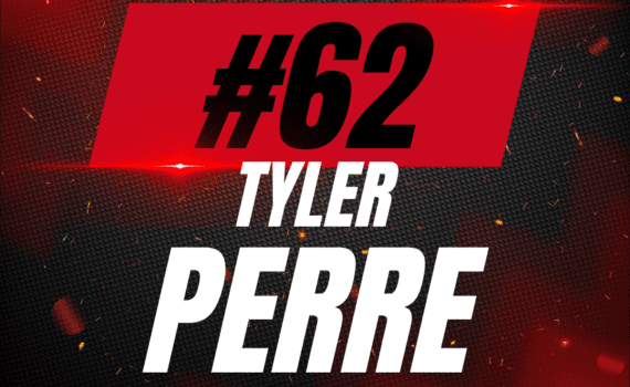 #62 Tyler Perre Game-Worn White Jersey