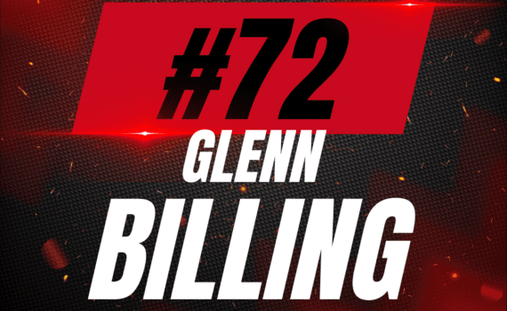 #72 Glenn Billing’s Game-Worn Red Jersey