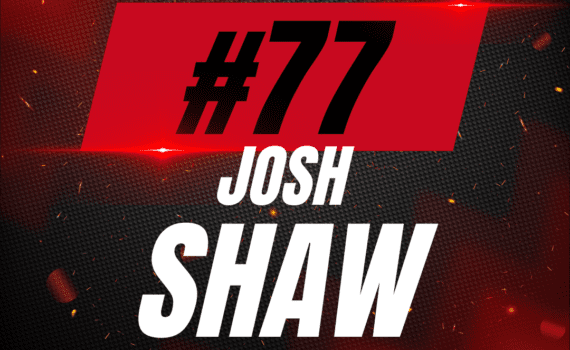 #77 Josh Shaw Game-Worn White Jersey