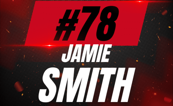 #78 Jamie Smith Game-Worn Red Jersey