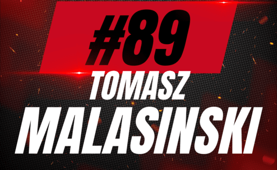 #89 Tomasz Malasinski Game-Worn Red Jersey