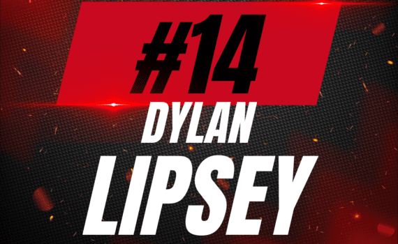 #14 Dylan Lipsey Game-Worn White Jersey